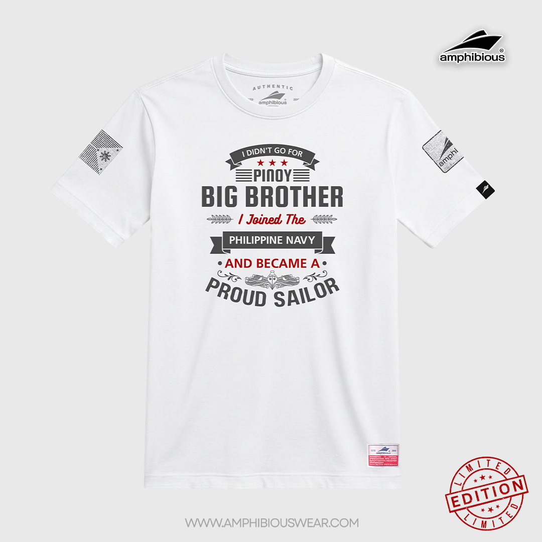 Amphibious | I Joined the Philippine Navy – Proud Sailor | Premium Cotton T-Shirt - Image 2