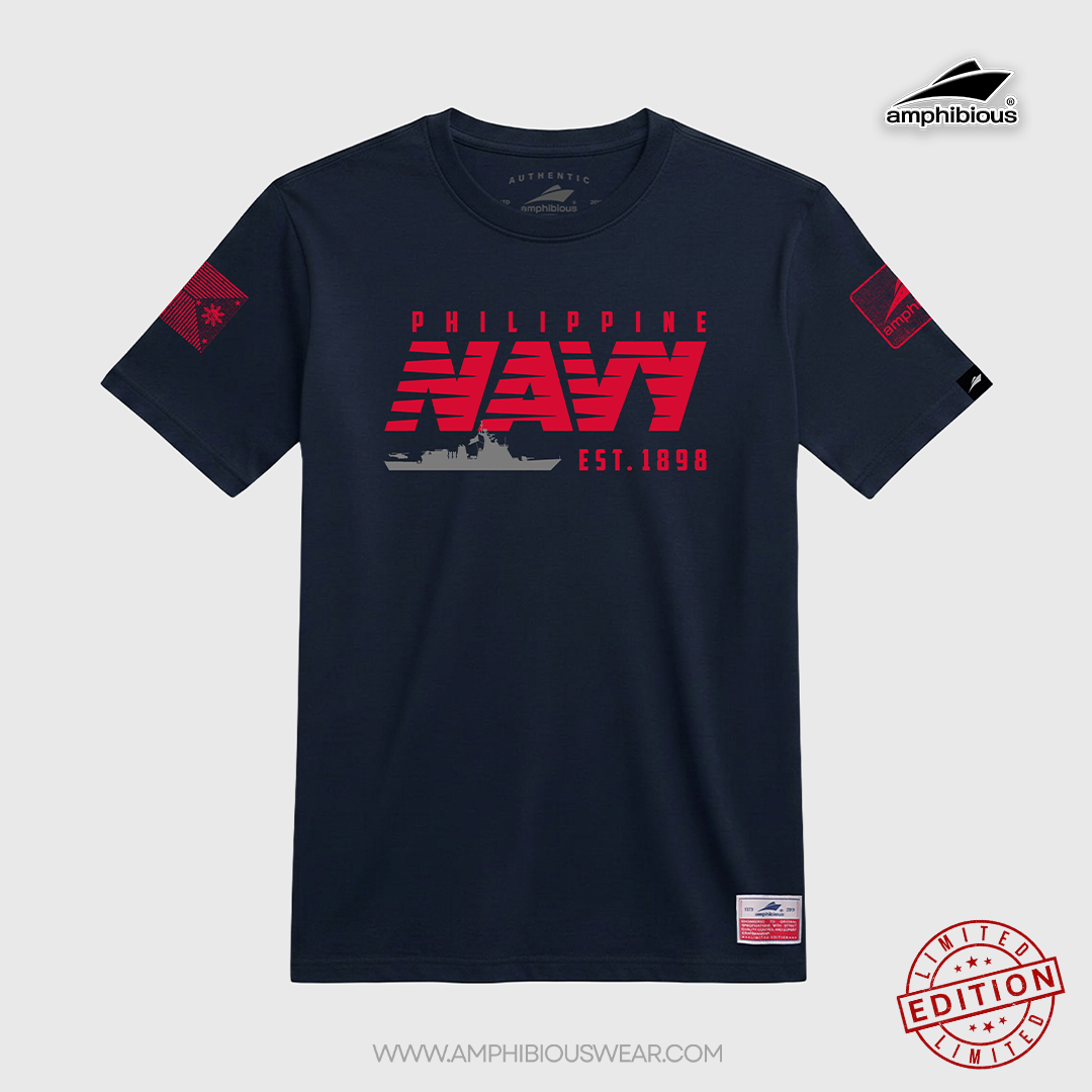 Amphibious | Philippine Navy Est. 1898 Ed.2 | Premium Cotton T-Shirt - Image 2