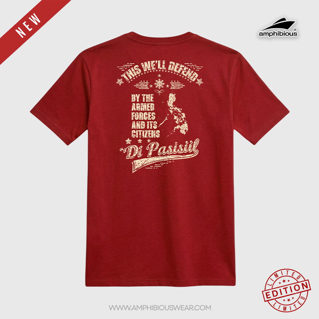 Amphibious | This We'll Defend—'Di Pasisiil | Premium Cotton T-Shirt - Image 2