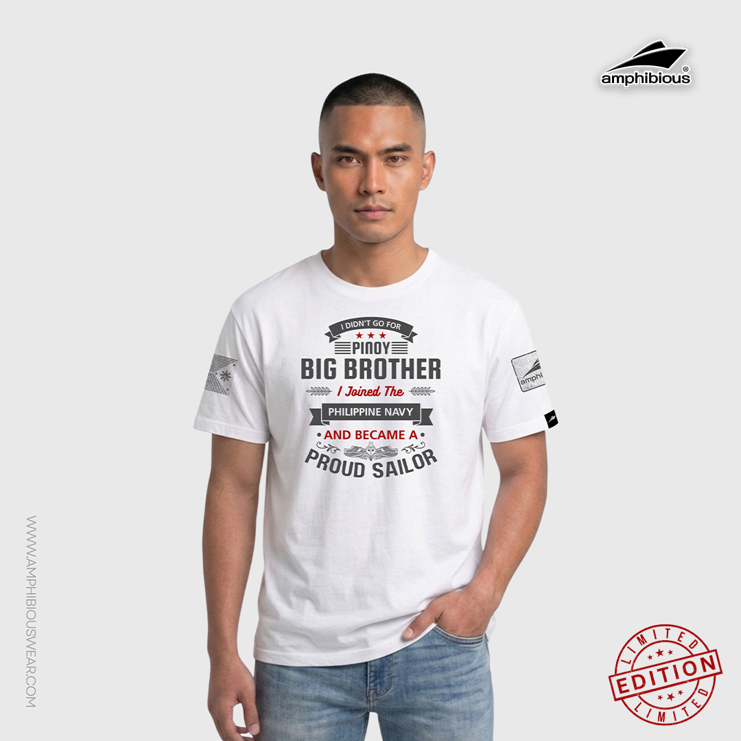 Amphibious | I Joined the Philippine Navy – Proud Sailor | Premium Cotton T-Shirt - Image 3