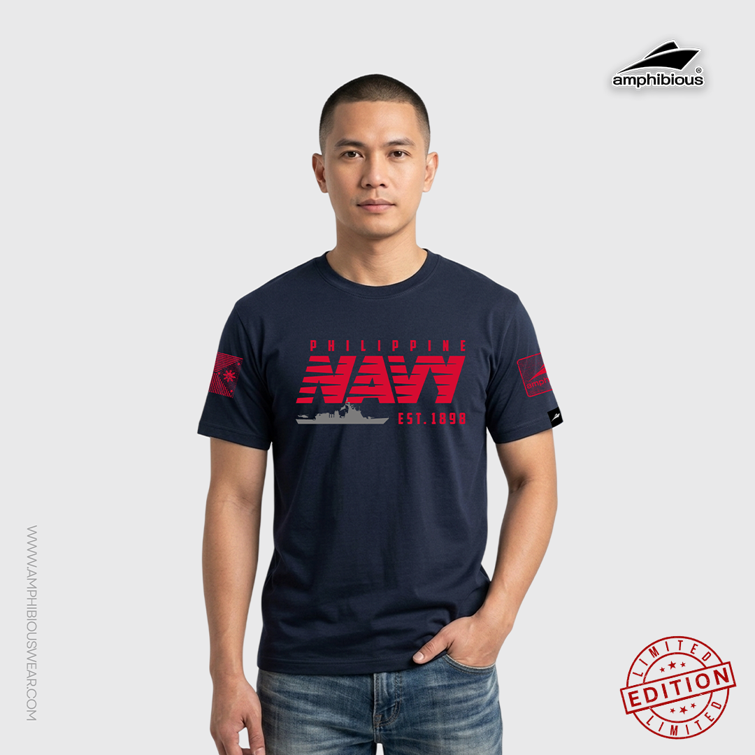Amphibious | Philippine Navy Est. 1898 Ed.2 | Premium Cotton T-Shirt - Image 3